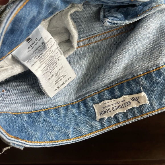 G Star Restocked Denim ARC Skinny Denim Patch Distress Jeans - Picture 6 of 8